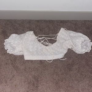 Princess Polly Lace Crop Tee